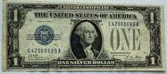 Very Near Unc 1928 A $1 Funny Back Silver Certificate.
