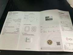 I.G.I CERTIFIED 3.10 CARAT CUSHION CUT DIAMOND