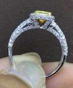 18K White Gold Natural Diamond Engagement Ring