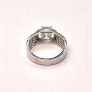 Men's 14 Kt White Gold Plated 2.05 Ct Test Positive Diamond Ring