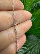 10k White Gold 1.22mm Rolo Chain 18" Necklace