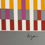 Highly Collectible Yaacov Agam 'The Blessing' Signed Screenprint Framed