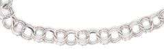 14kt White gold charm bracelet