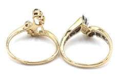 14kt Yellow gold 0.35ct marquise and 0.65ctw diamond wrap engagement ring