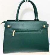 Stylish Multi Textured Green Color Designer Bag By David Jones-Paris