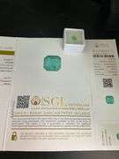 CERTIFIED 0.87 CARAT NATURAL GREEN EMERALD