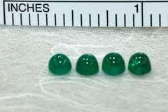 Natural Gumdrop Emeralds - Lot of 4