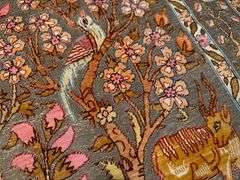 Vintage Silk & Gold Hereke Rug 2.1x3.4