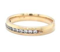 In Demand 14K YG Channel Set Diamond Band