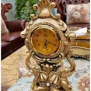 Bronze Elephant Mantel Clock