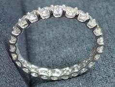 14K WHITE GOLD LAB GROWN DIAMOND WEDDING BAND