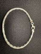 Italian Sterling Silver 925 Diamond Cut Cardono 7" Bracelet