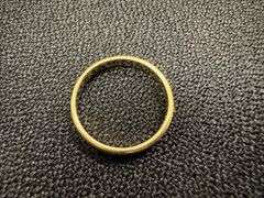 14k Yellow Solid Gold 3mm Domed Plain Men's Women's Wedding Band Size 7