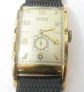 CONTENT OF SAFE DEPOSIT BOX: VINTAGE MEN'S GRUEN CURVEX