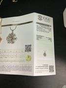14K YELLOW GOLD NECKLACE WITH DIAMOND PENDANT
