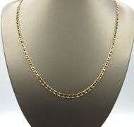 Long, Durable 14K YG Anchor Link Necklace