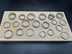 Lot of 20 Stainless Steel Bands 316L Various Sizes & Styles