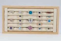 Sterling Silver .925 Ring Lot of 20 RIngs Various Sizes and Styles