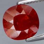Eye catching 3.73ct top red orange Namibian Garnet!