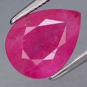 Simply gorgeous 2.82ct pear cut Ruby -Heated only!