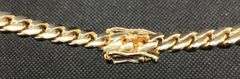 Solid 14K Yellow gold Cuban link chain