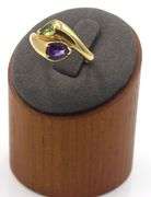 14kt Yellow gold amethyst and peridot bypass ring
