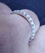 14K White Gold Lab Grown Diamond Wedding Band