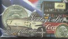 Vintage 1954 BU Year Set. P D S