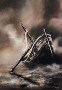 Signed Giclee on Canvas Titled The Ghost Ship By Dan Cumpata