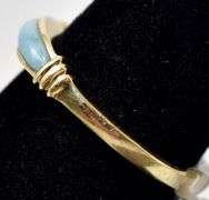 Lavish Larimar Ring in 14K Yellow Gold