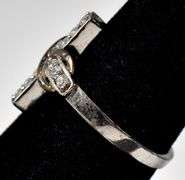 Cz Gemstone Cross Designed Ring in Sterling Silver