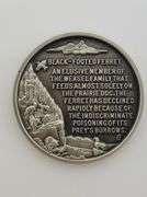 Black Footed Ferret, Sterling Silver Medal