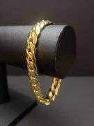 Huge 14 Kt 46.8 Gram Gold Plated Cuban Link Bracelet