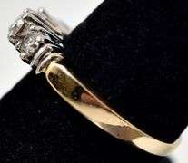 Wonderful 14K Yellow Gold Diamond Ring