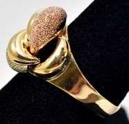 Dazzling 18K Yellow Gold Knot Design Ring