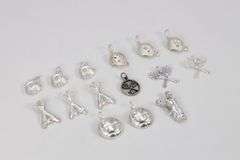 Sterling Silver Vintage Sport Pendant Assortment Various Sizes & Styles (15 Pendant Lot)