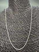 Italian Sterling Silver 925 1.3mm Diamond Cut Margarita Chain 18" Necklace