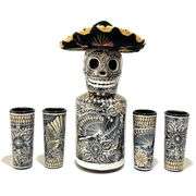 Hand-Painted Tequila Decanter Set