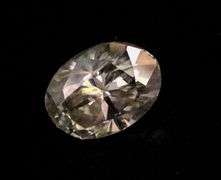 Huge Rare 4.25 Ct  Oval White Lab Simulated Diamond Solitaire