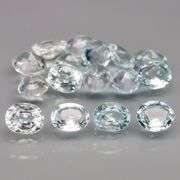 Glittering 5.80ct untreated platinum blue Aquamarine set