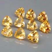 Ravishing 10.71ct 10pc golden Citrine set