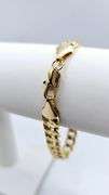 Sharp 24.5 Gram 14 Kt Gold Plate Curb Link Bracelet