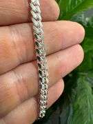 Sterling Silver Solid Miami Cuban Link Chain 4.9mm 925 Italy Heavy Curb Necklace 22" Inch