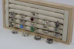 .925 Sterling Silver Ring Assortment Various Sizes & Styles (20 Ring Lot)