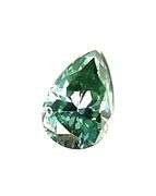 Beautiful 3.22 Ct Mint Green/Ice Blue Pear Lab Simulated Dimond