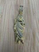 Gold Plated 925 Sterling Silver CZ St Jude Hip Hop Pendant