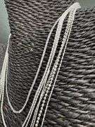 Sterling Silver 7 Piece Layered Chain Set 925 Italy 30",26",24",22" (adjustable x2),18",16"
