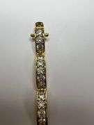 Dazzling 14 Kt 15.3 Grams Yellow Gold Plated Tennis Bracelet
