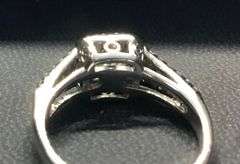 Stunning 14K White Gold Natural Diamond Ring