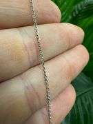10k White Gold 1.22mm Rolo Chain 18" Necklace